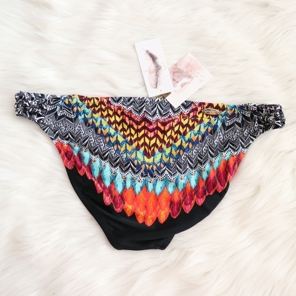 NWT Jessica Simpson Bohemian Tribal Print Bikini Swim Set Size Small - Picture 9 of 13